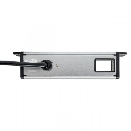 Встраиваемый настольный розеточный блок для крепления под столом, 8 модулей, C-Line EKF cl-vnbu-8-s