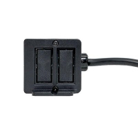 Встраиваемый настольный розеточный блок для крепления под столом, 8 модулей, C-Line EKF cl-vnbu-8-s