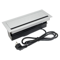 Встраиваемый настольный лючок, 8 модулей, C-Line EKF cl-vnl-8-s