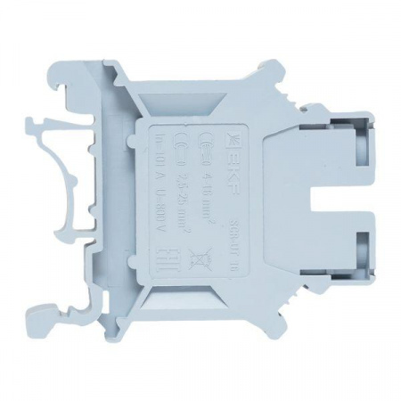 Клеммная колодка винтовая 16 UT серая EKF scr-ut-16-g