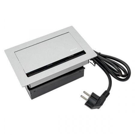 Встраиваемый настольный лючок, 4 модуля, C-Line EKF cl-vnl-4-s