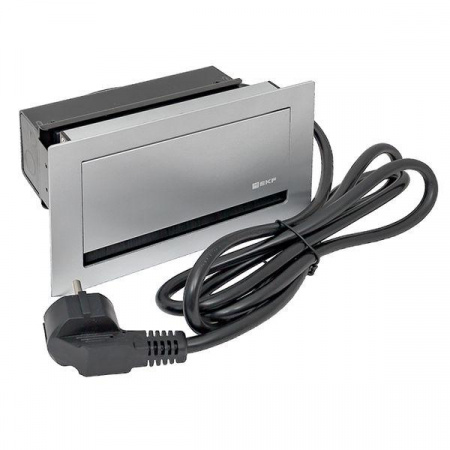 Встраиваемый настольный лючок, 4 модуля, C-Line EKF cl-vnl-4-s