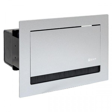 Встраиваемый настольный лючок, 4 модуля, C-Line EKF cl-vnl-4-s