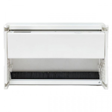 Встраиваемый настольный розеточный блок выдвижной, 8 модулей, белый, C-Line EKF cl-vnbv-8-w