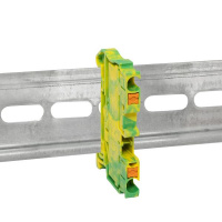 Клеммная колодка пружинная 2.5 Push-in земля EKF PIT-2.5-pe