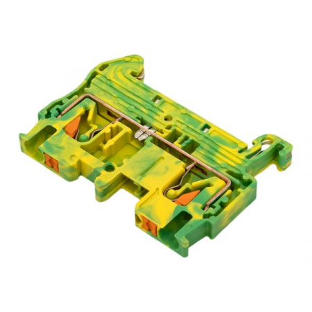 Клеммная колодка пружинная 2.5 Push-in земля EKF PIT-2.5-pe