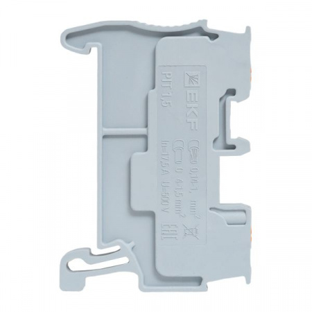 Клеммная колодка пружинная 1.5 Push-in серая EKF PIT-1.5