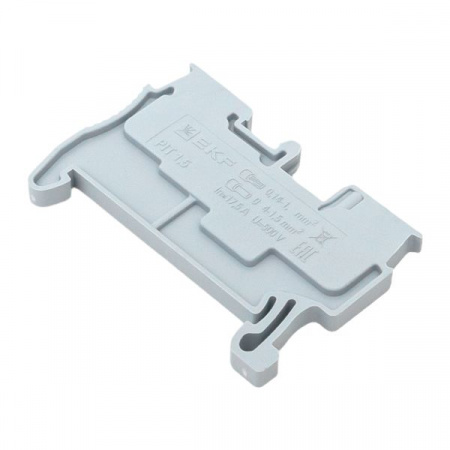 Клеммная колодка пружинная 1.5 Push-in серая EKF PIT-1.5