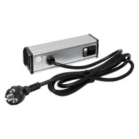 Встраиваемый настольный розеточный блок для крепления к столу, 8 модулей, C-Line EKF cl-vnbco-8-s