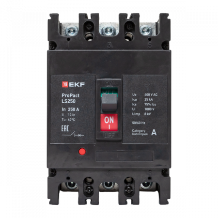 mccb-250-25-3-250-ls Выключатель автоматический LS250 25кА 3P 250А     ProPact EKF 