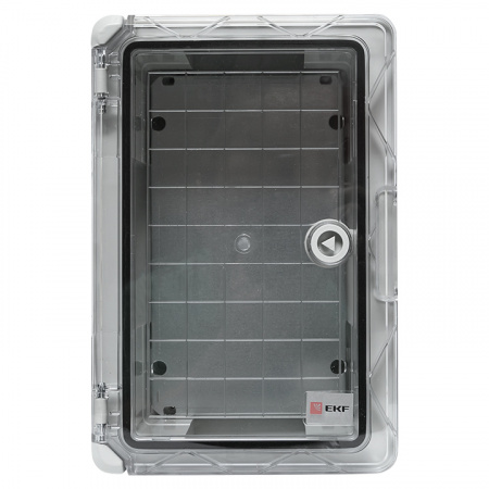 Бокс пластиковый с монтажной платой прозр. дверь 300х200х130 мм IP65 PROxima EKF PBT65MP001