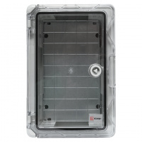 Бокс пластиковый с монтажной платой прозр. дверь 300х200х130 мм IP65 PROxima EKF PBT65MP001