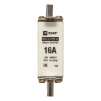 Вставка плавкая ППН-33 100/16А габарит 00С EKF fus-33/100/16