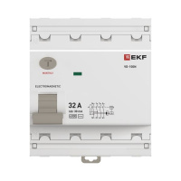 Выключатель дифференциального тока ВД-100N 4P 32А 30мА тип AC эл-мех 6кА PROXIMA EKF E1046M3230