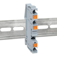 Клеммная колодка пружинная 6 Push-in 3 вывода серая EKF PIT-6-3