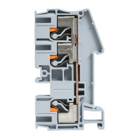 Клеммная колодка пружинная 6 Push-in 3 вывода серая EKF PIT-6-3