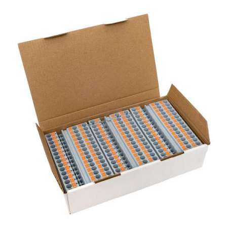 Клеммная колодка пружинная 6 Push-in 3 вывода серая EKF PIT-6-3