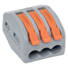 Клемма СМК 222-413 с рычагом 3 отверстия блистер (20шт.) EKF plc-smk-413b-20