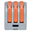 Клемма СМК 222-413 с рычагом 3 отверстия блистер (20шт.) EKF plc-smk-413b-20
