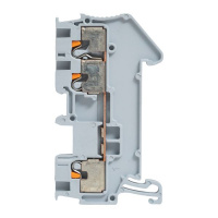 Клеммная колодка пружинная 1.5 Push-in 3 вывода серая EKF PIT-1.5-3
