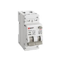 Выключатель автоматический дифференциальный  АВДТ-63N 1P+N 50А (C) 100мА (AC-S) эл 6кА PROXIMA EKF D63N26ES50C100