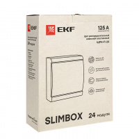 Щит распределительный ЩРН-П-24 SlimBox белая дверца IP41 PROxima EKF sb-n-24w