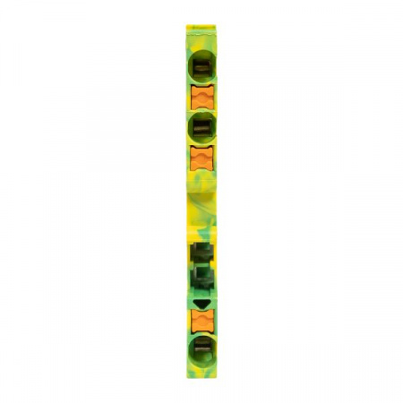 Клеммная колодка пружинная 2.5 Push-in 3 вывода земля EKF PIT-2.5-3-pe