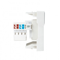 Розетка RJ45, категории 5e (ширина 2 модуля) EKF E2MK015E-135-10