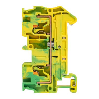 Клеммная колодка пружинная 4 Push-in земля EKF PIT-4-pe