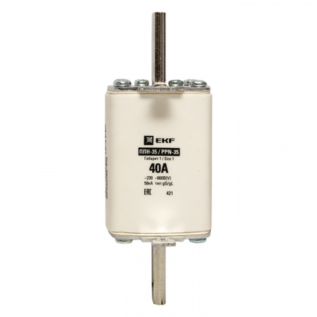 Вставка плавкая ППН-35 250/40А габарит 1 EKF fus-35/250/40