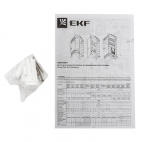 Основание слаботочного щита Nova (с монт. платой) 2 габарит IP41 EKF nv-mbase-2