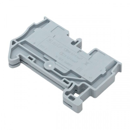 Клеммная колодка пружинная 4 Push-in серая EKF PIT-4