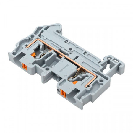 Клеммная колодка пружинная 4 Push-in серая EKF PIT-4
