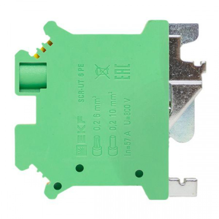 Клеммная колодка винтовая 6 UT земля EKF scr-ut-6-pe