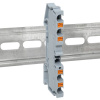 Клеммная колодка пружинная 4 Push-in 4 вывода серая EKF PIT-4-4