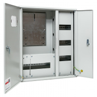 Щит учетно-распределительный навесной ЩРУн-3/30о IP31 двухдверный с окном 580х490х165 EKF mb23-3/30-2