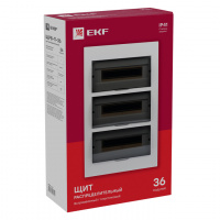 Щит распределительный встраиваемый ЩРв-П-36 IP40 пластиковый EKF pb40-v-36