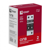 Ограничитель перенапряжений ОПВ-B 2P EKF opv-b2