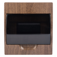 Щит распределительный навесной ЩРН-П- 8 темное дерево IP41 PROxima EKF pb40-n-8-dark