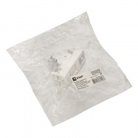 Розетка RJ45, категории 5e (ширина 1 модуль) EKF E1MK015E-135-10