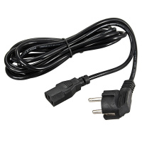 Шнур сетевой, евровилка угловая - евроразъем С13, кабель 3х0.75 кв мм, 1.8 м, REXANT 11-1121