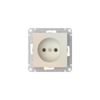 ATLASDESIGN РОЗЕТКА без заземления без шторок, 16А, быстрозажимные клеммы, ЖЕМЧУГ Systeme Electric ATN000441S