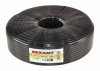 01-2222 Кабель коаксиальный RG-6U+Cu, 75 Ом, Cu/Al/Cu, 64%, бухта 100 м, черный OUTDOOR, REXANT 