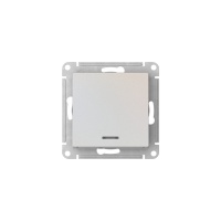 ATLASDESIGN 1-клавишный ВЫКЛЮЧАТЕЛЬ с подсветкой ,сх.1а, 10АХ, быстрозажимные клеммы, ЖЕМЧУГ Systeme Electric ATN000413S