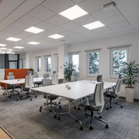 AL2115 51032 Светильник светодиодный ДВО-36w 595х595х19 4000K 3100Лм призма с индексом цветопередачи >90Ra IP40 FERON 