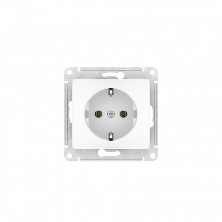 GSL000143S GLOSSA РОЗЕТКА с заземлением, 16А, быстрозажимные клеммы, БЕЛЫЙ Systeme Electric 