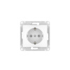 GSL000145S GLOSSA РОЗЕТКА с заземлением со шторками, 16А, быстрозажимные клеммы, БЕЛЫЙ Systeme Electric 