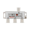 Делитель ТВ х 3 + 4шт. F BOX 5-1000 МГц Silver, REXANT 05-6102