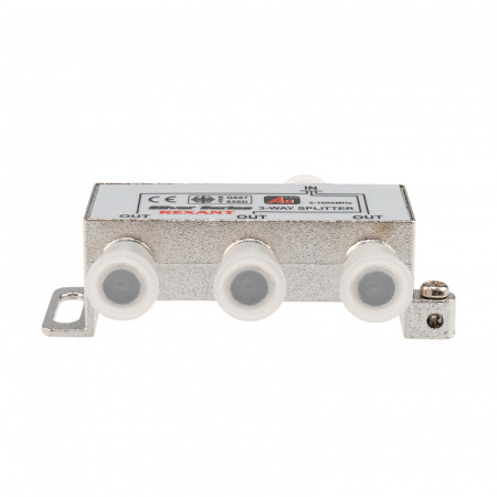 Делитель ТВ х 3 + 4шт. F BOX 5-1000 МГц Silver, REXANT 05-6102