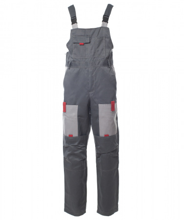 114714 Костюм мужской ФАВОРИТ-2 куртка, полукомбинезон, цвет тёмно-серый с серым и красным, р-р 56-58 112-116/182-188 Эталон-Спецодежда  00000079919